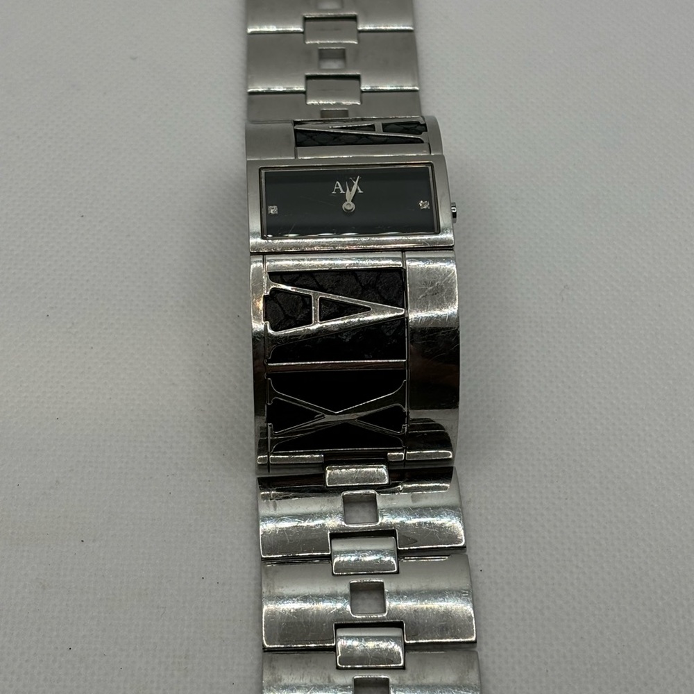 Armani Exchange Wide Bracelet Rectangular Watch - image 2